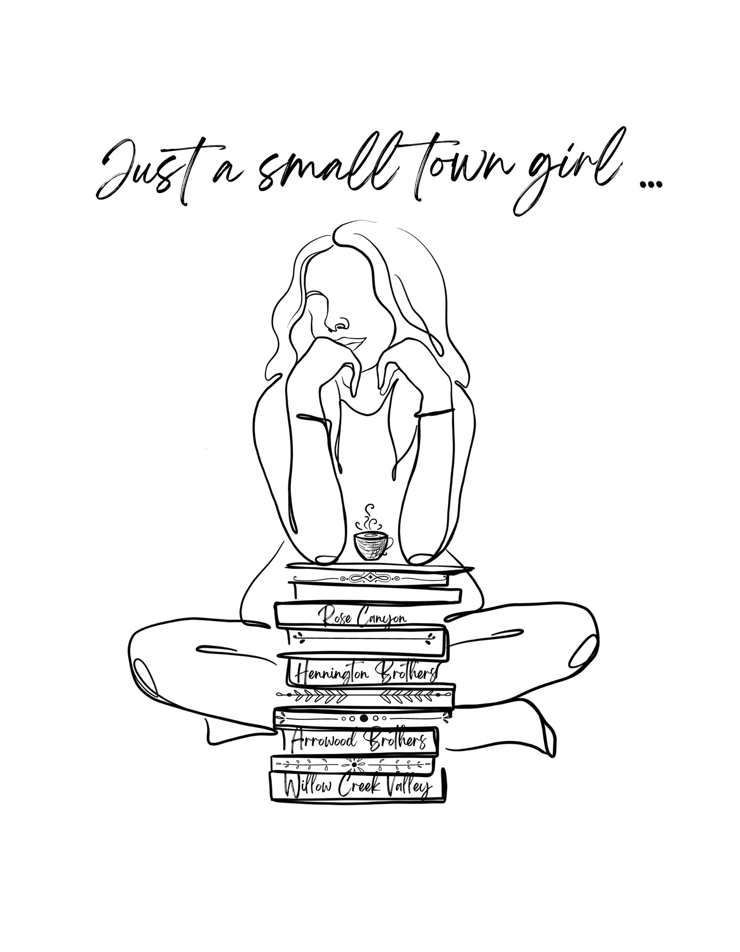 Just a small town girl ... Dark Text T-shirt