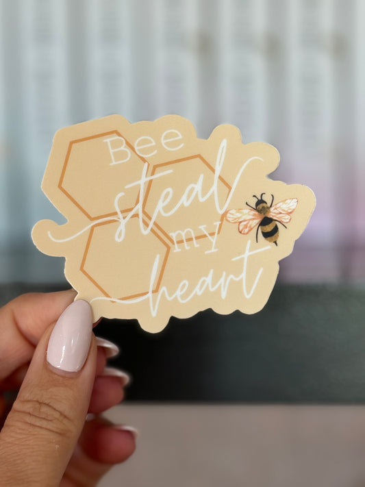 Bee Steal My Heart Die Cut Sticker