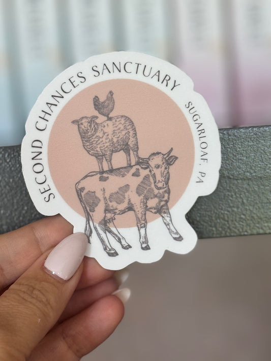 Second Chances Sanctuary Die Cut Sticker