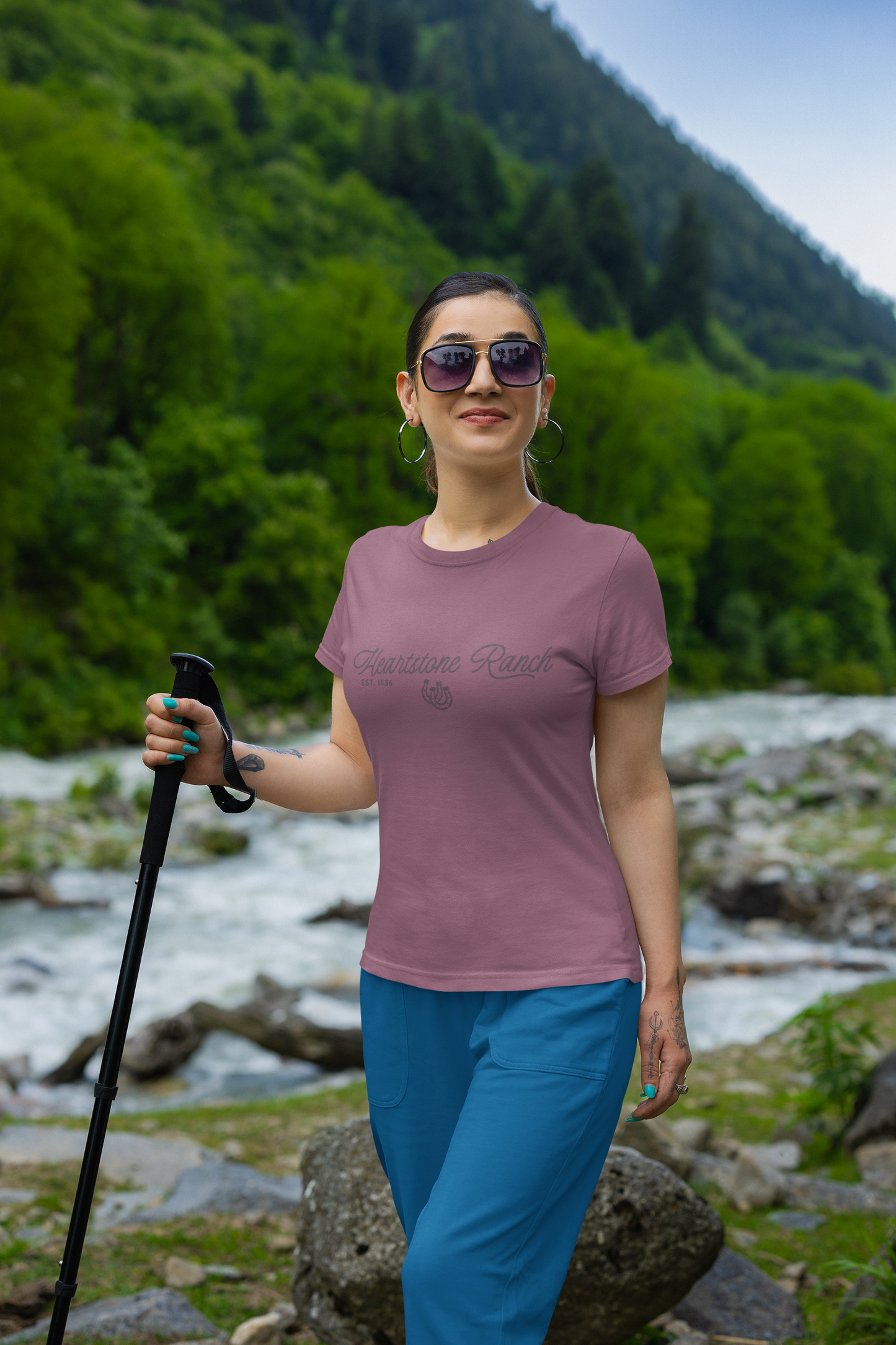 West of Forever Mauve Tee