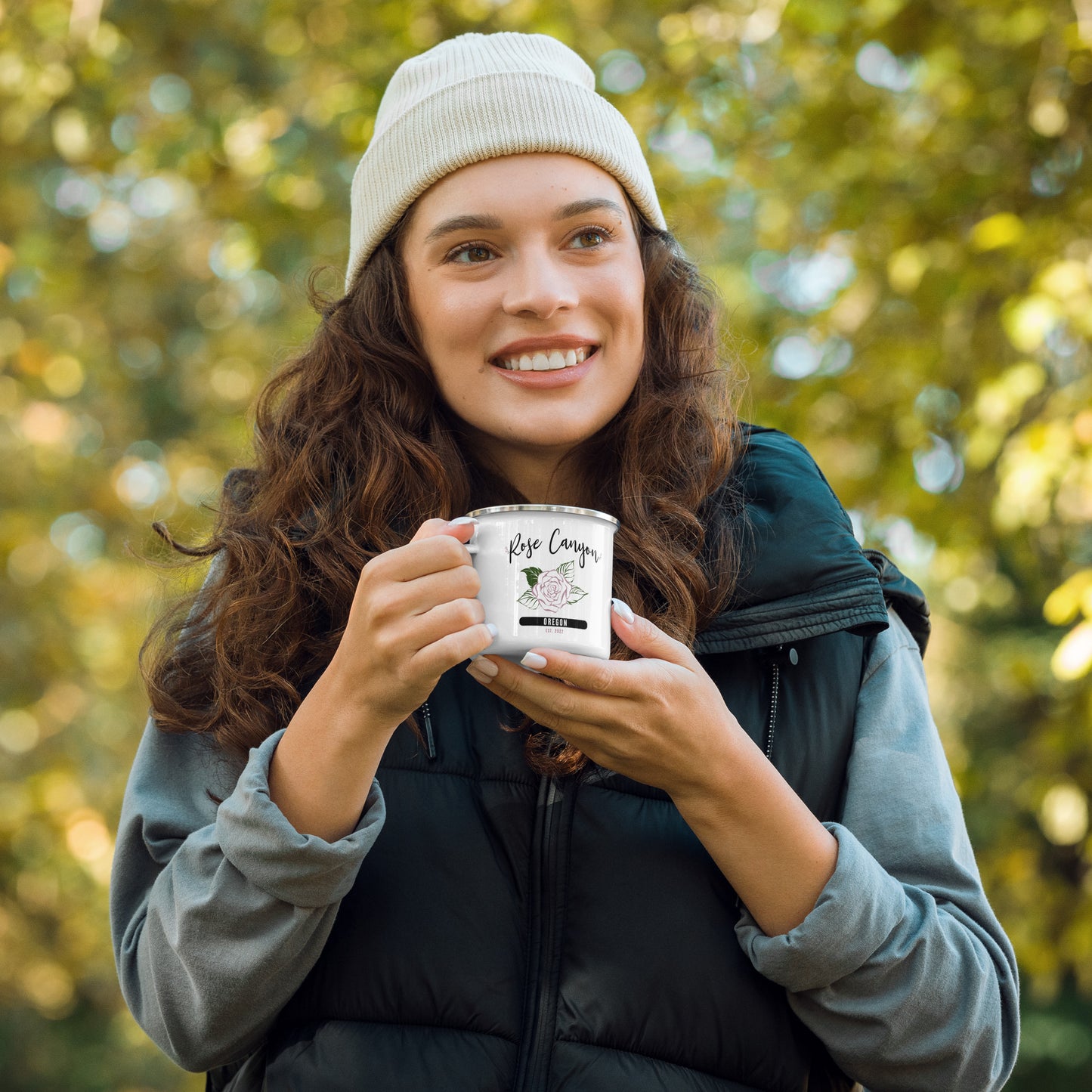 Rose Canyon Enamel Mug